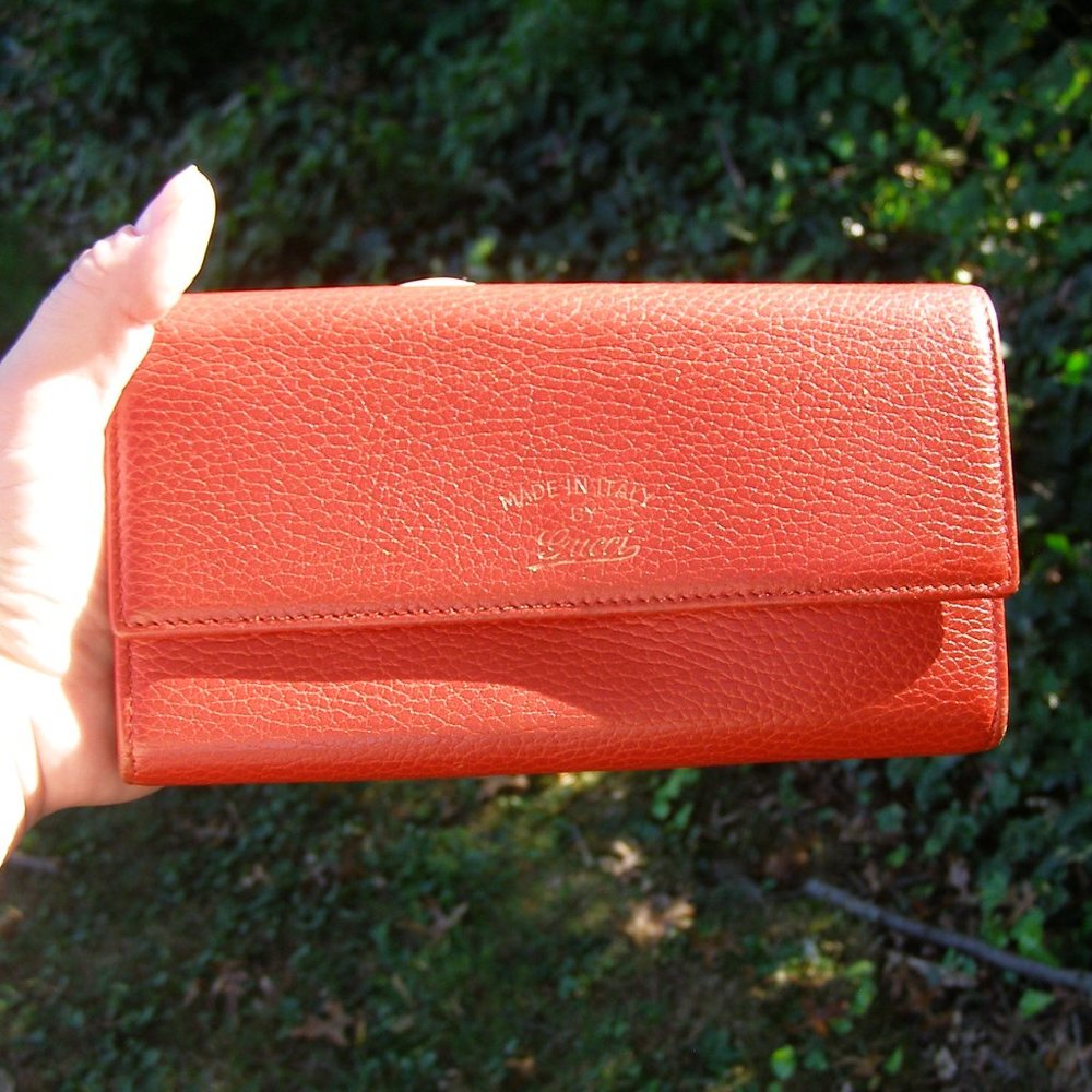 EUC Gucci Long Red Leather Wallet - Picture 13 of 13